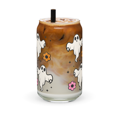 Kawaii Ghost Glass Can