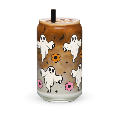 Kawaii Ghost Glass Can