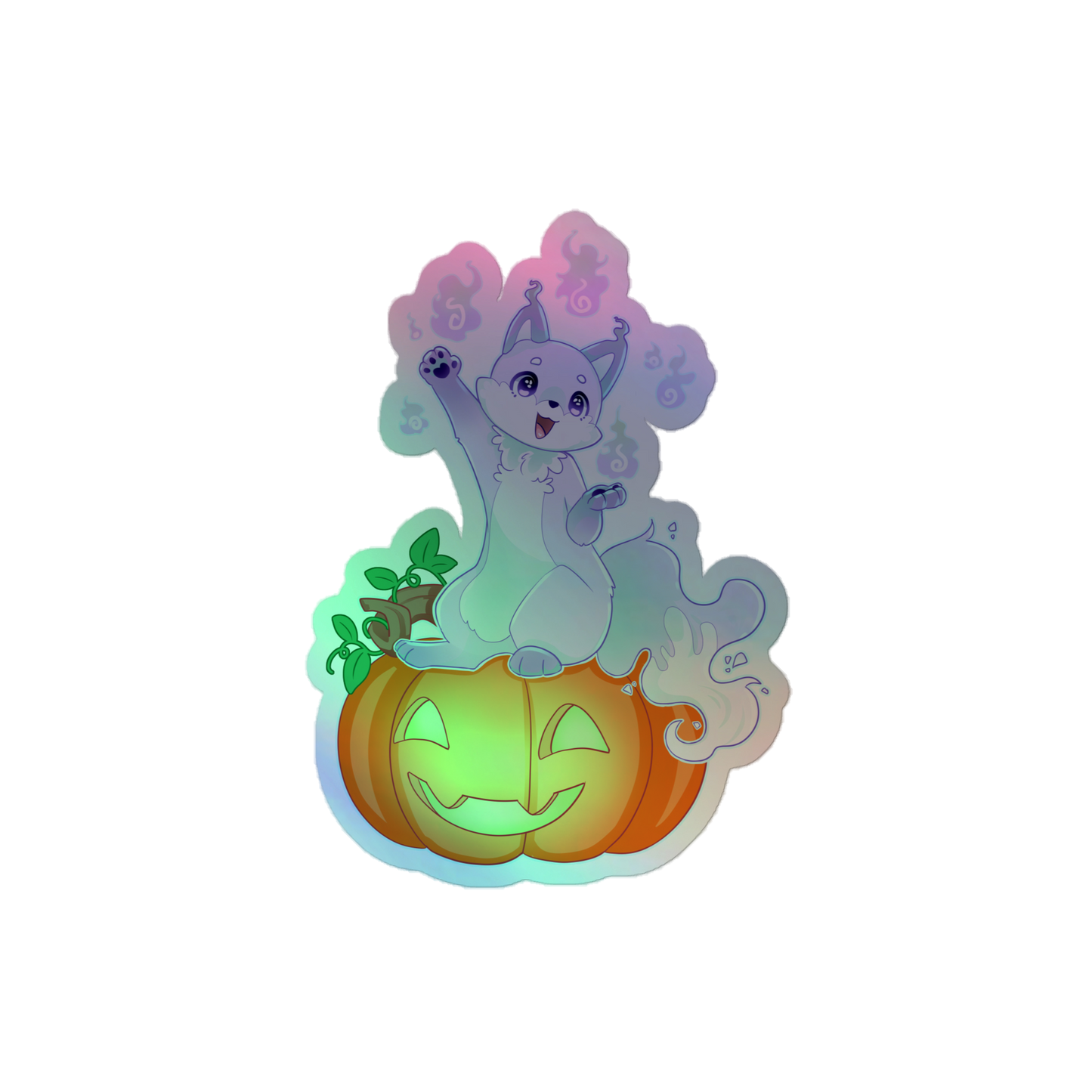 Vixy Ghost Holo Sticker