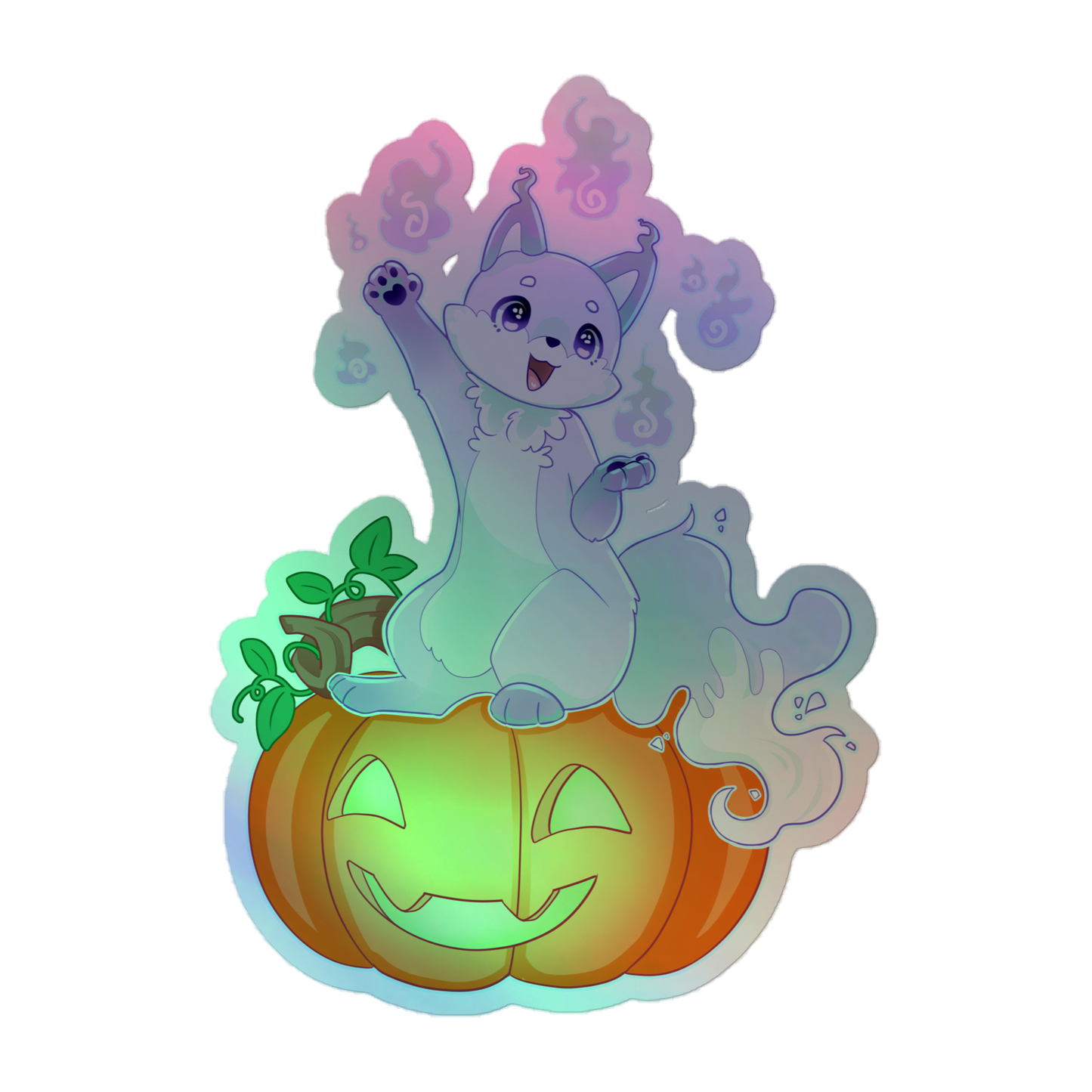 Vixy Ghost Holo Sticker