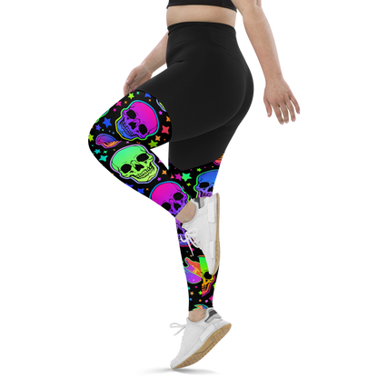 Halloween Skulls Sports Leggings