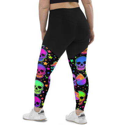 Halloween Skulls Sports Leggings