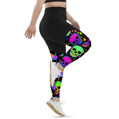 Halloween Skulls Sports Leggings