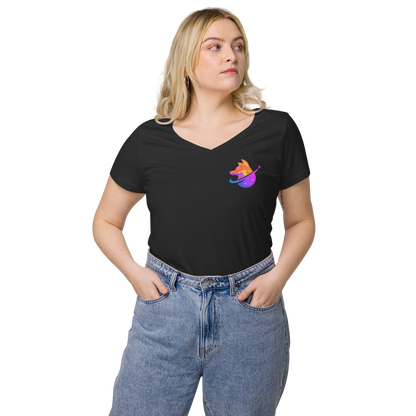 Women’s fitted v-neck t-shirt