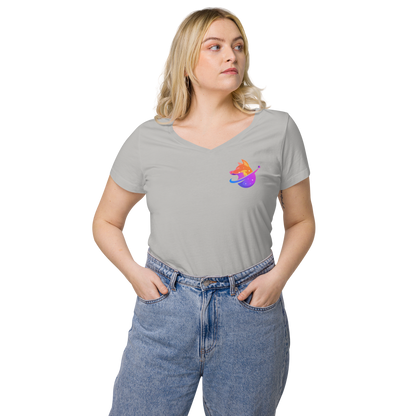 Women’s fitted v-neck t-shirt