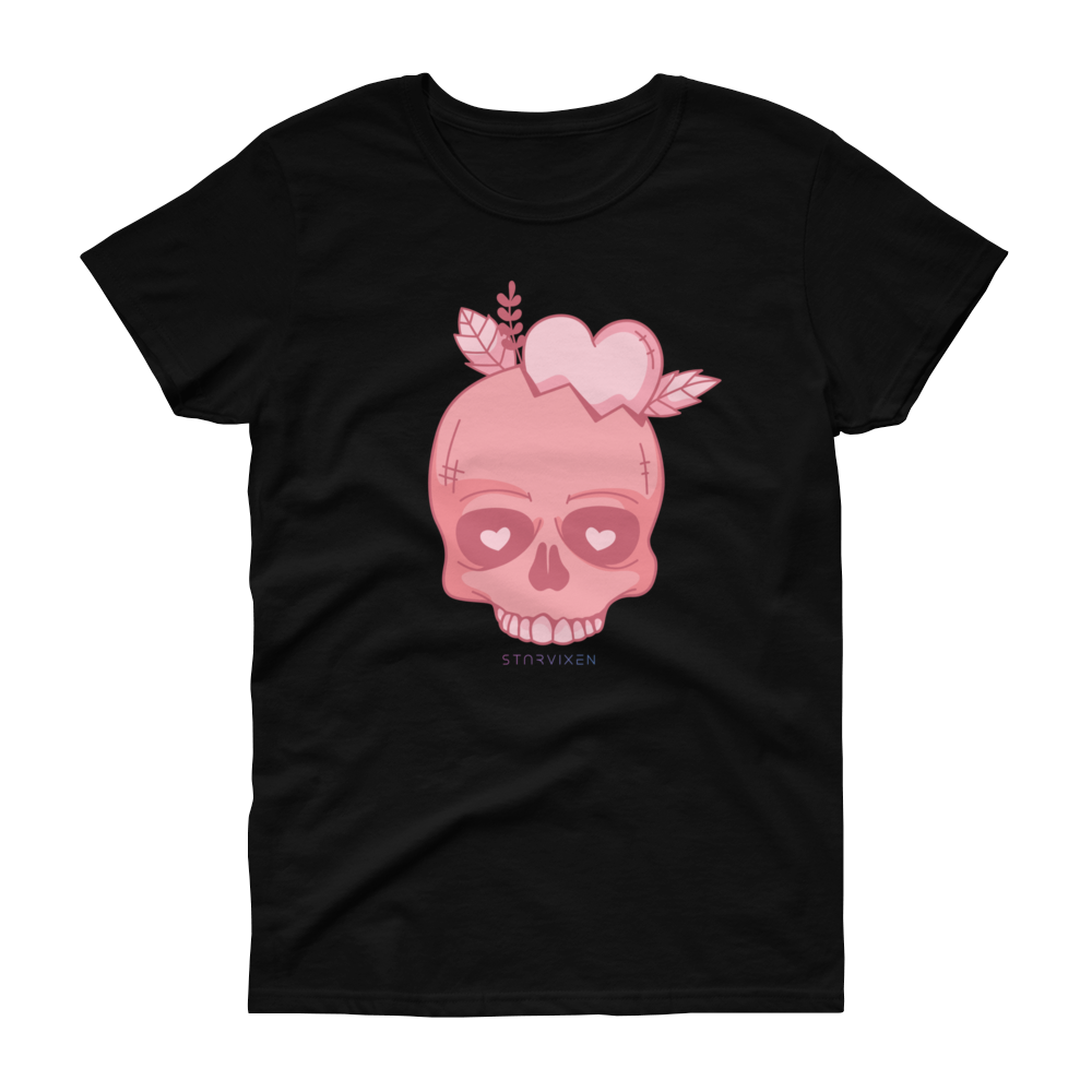 Pink Valentines Skull