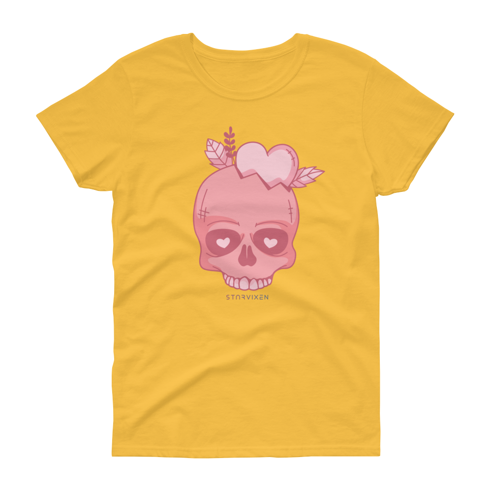 Pink Valentines Skull