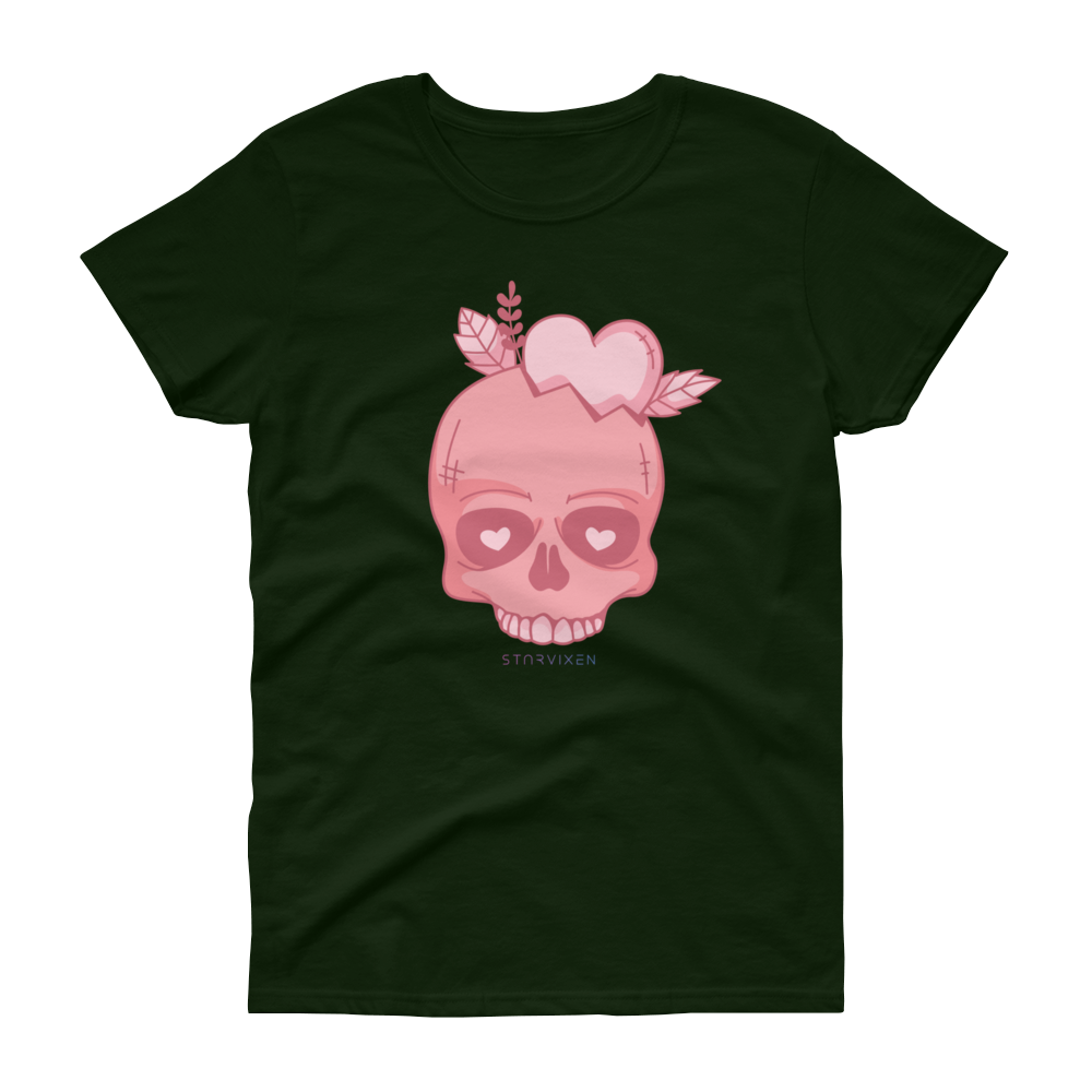 Pink Valentines Skull