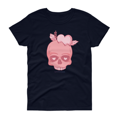 Pink Valentines Skull