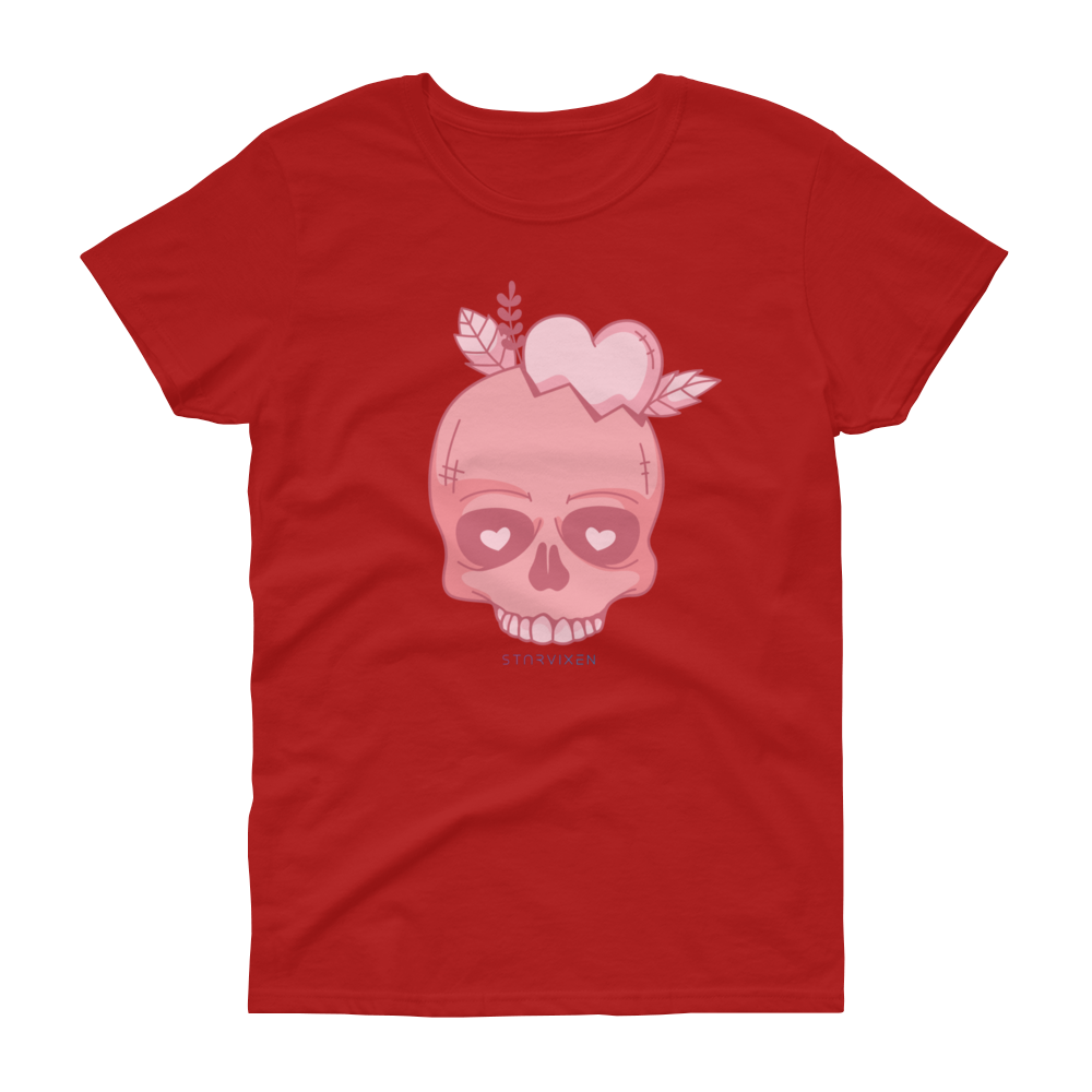 Pink Valentines Skull