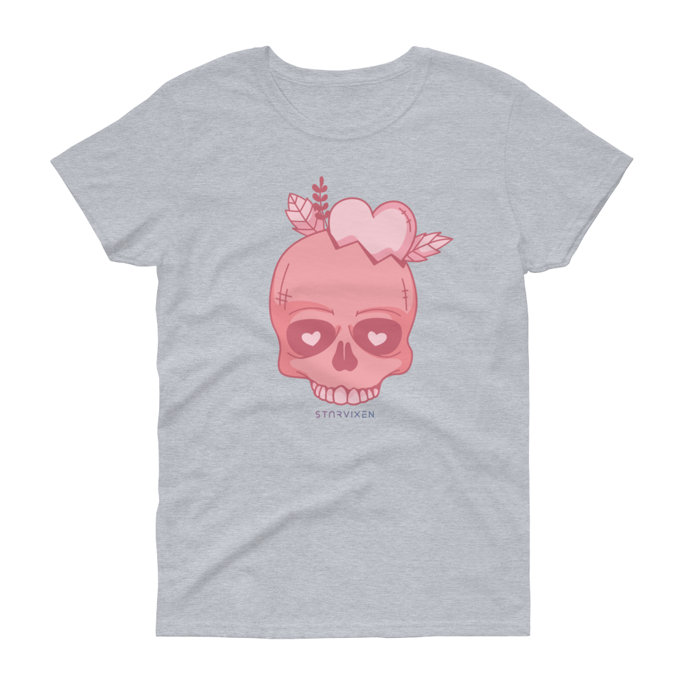 Pink Valentines Skull