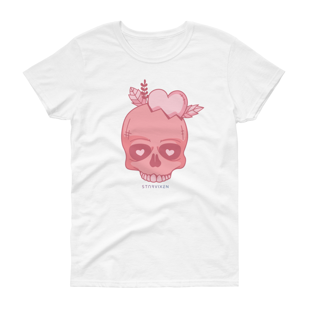 Pink Valentines Skull